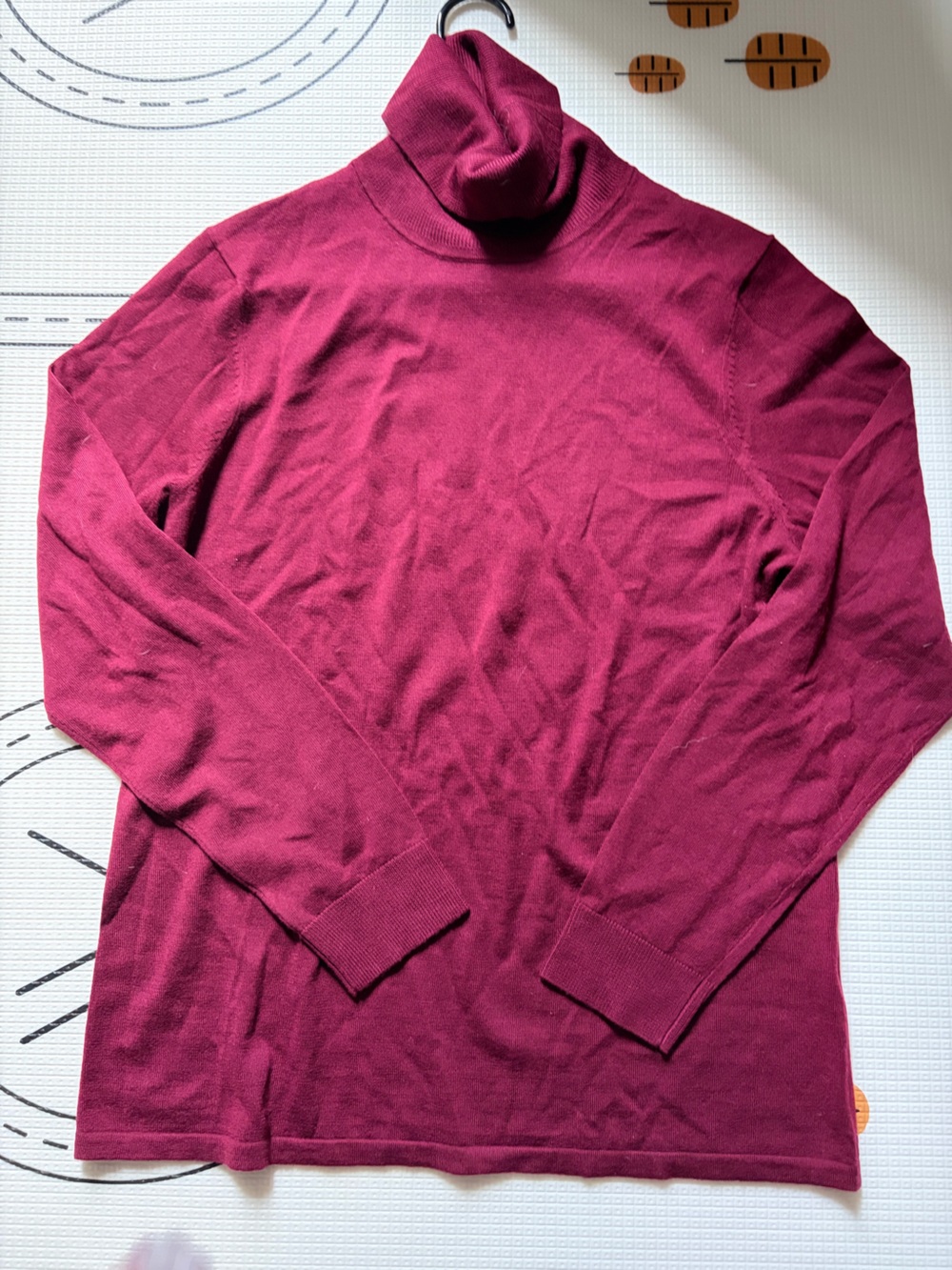 Lord & Taylor Women's Burgundy Turtleneck merino wool quiet luxury